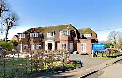 Exterior view of The Pantiles care home in Ashtead