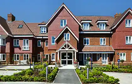 Exterior view of Banstead Manor care home in Banstead