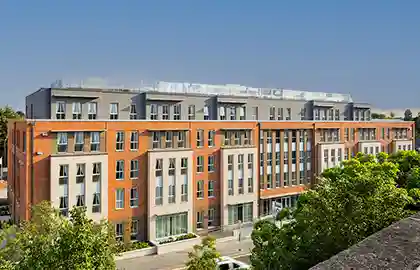 Exterior image of Camberley Heights care home in Camberley