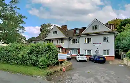 Exterior image of Coombe Dingle care home in Caterham