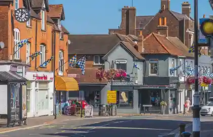 Town centre Bagshot, Surrey