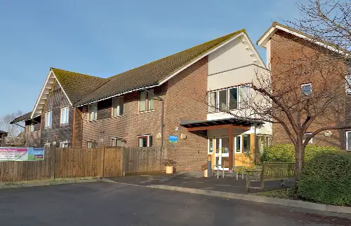 Exterior view of Glebe House care home in Southbourne, Chichester
