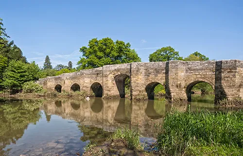 View of a bridge in Pulborough, West Sussex